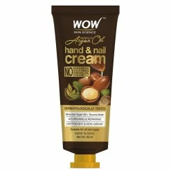 WOW Skin Science Bath & Body Moroccan Argan Oil Hand & Nail Cream For Nourishing & Repairing - 50mL