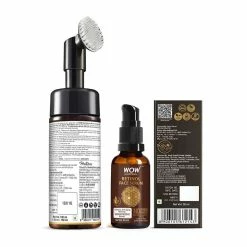 WOW Skin Science Combos Moroccan Argan Oil Foaming Face Wash + Retinol Face Serum - Net Vol 180 Ml