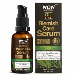WOW Skin Science Blemish Care Serum - OIL FREE - Anti Acne, Spot Reducing - No Parabens, Silicones, Synthetic Fragrance & Color - 50 Ml