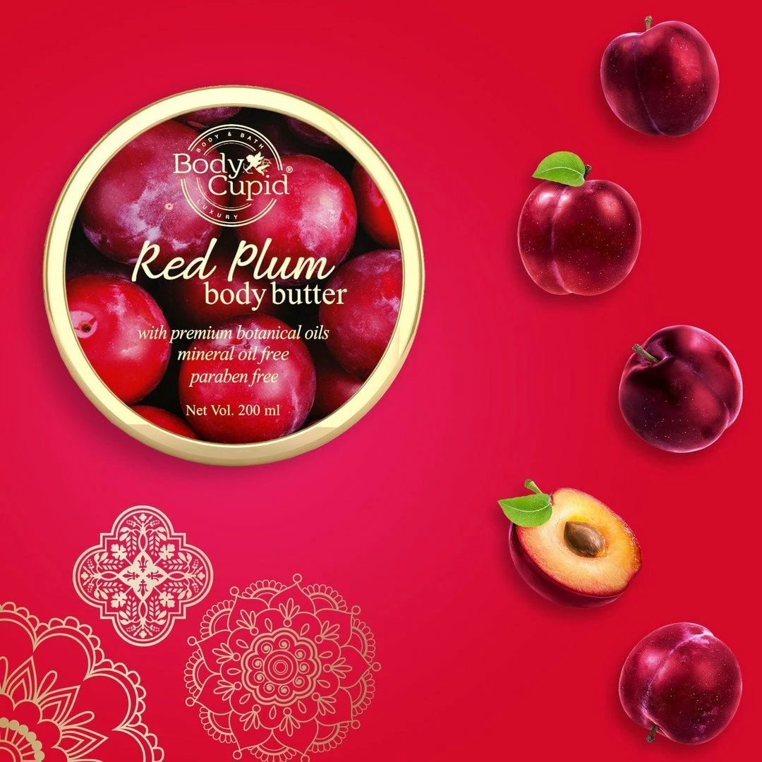 Bath & Body Red Plum Body Butter By Body Cupid - 200 Ml