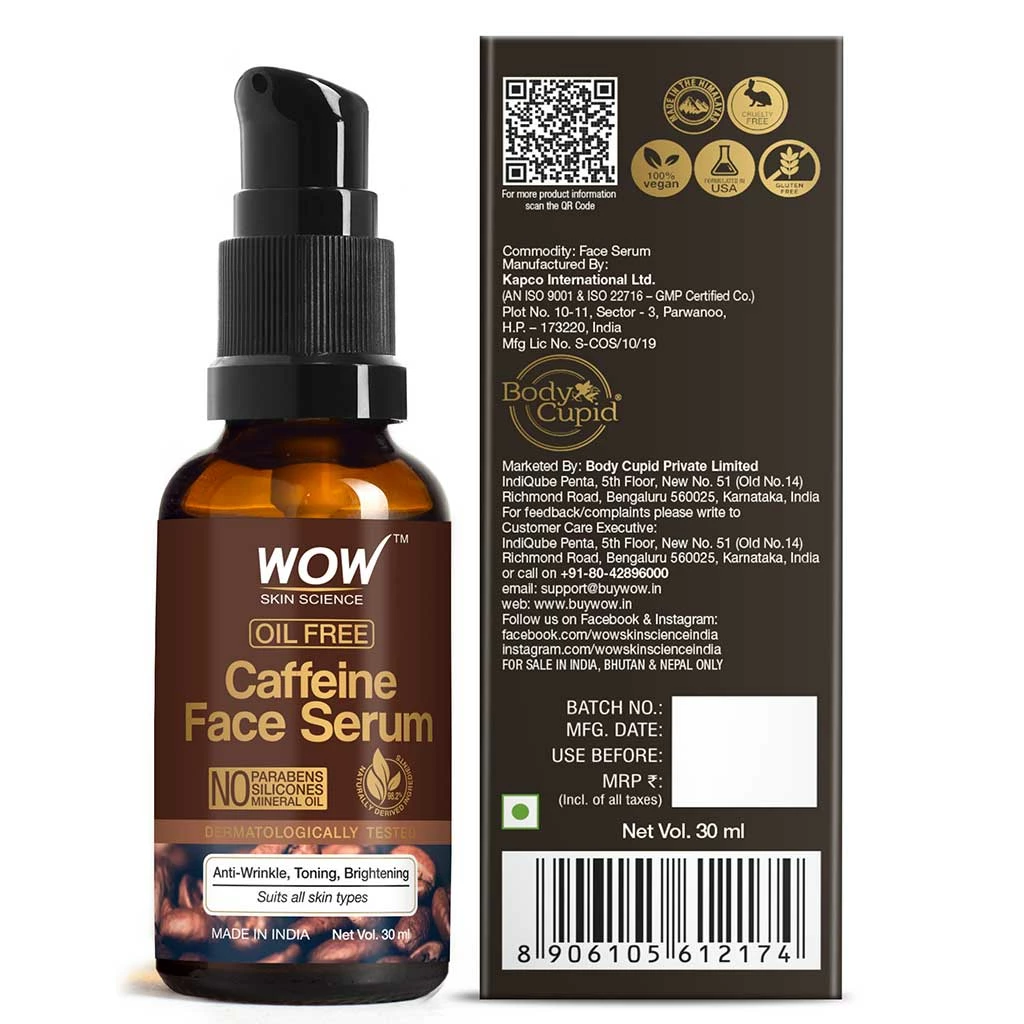 WOW Skin Science Caffeine Face Serum - 30 Ml