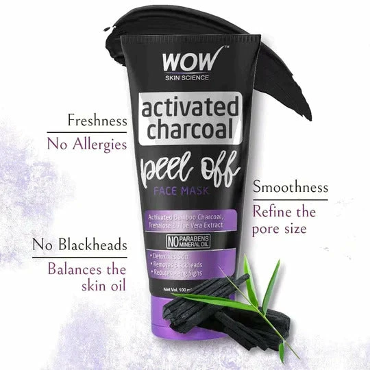 WOW Skin Science Activated Charcoal Peel Off Mask