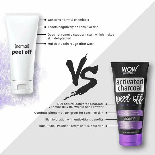 WOW Skin Science Activated Charcoal Peel Off Mask