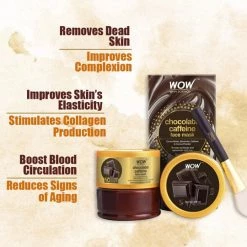 WOW Skin Science Chocolate Caffeine Face Mask - 200 Ml