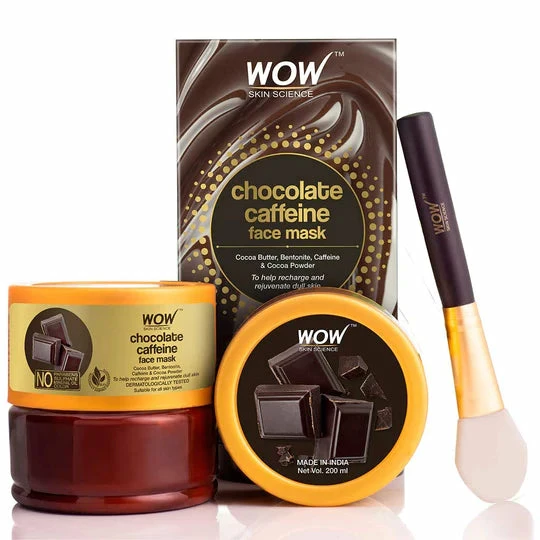 WOW Skin Science Chocolate Caffeine Face Mask - 200 Ml