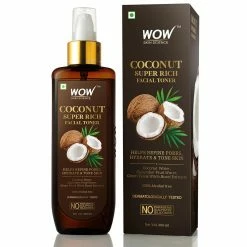 WOW Skin Science Coconut Super Rich Facial Toner For Hydrating & Toning Skin - For All Skin Types - No Parabens, Sulphate & Silicones