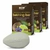 WOW Skin Science Coconut & Lemon Verbena Bathing Bar - With Coconut Oil & Lemon Verbena Oil - Pack Of 3