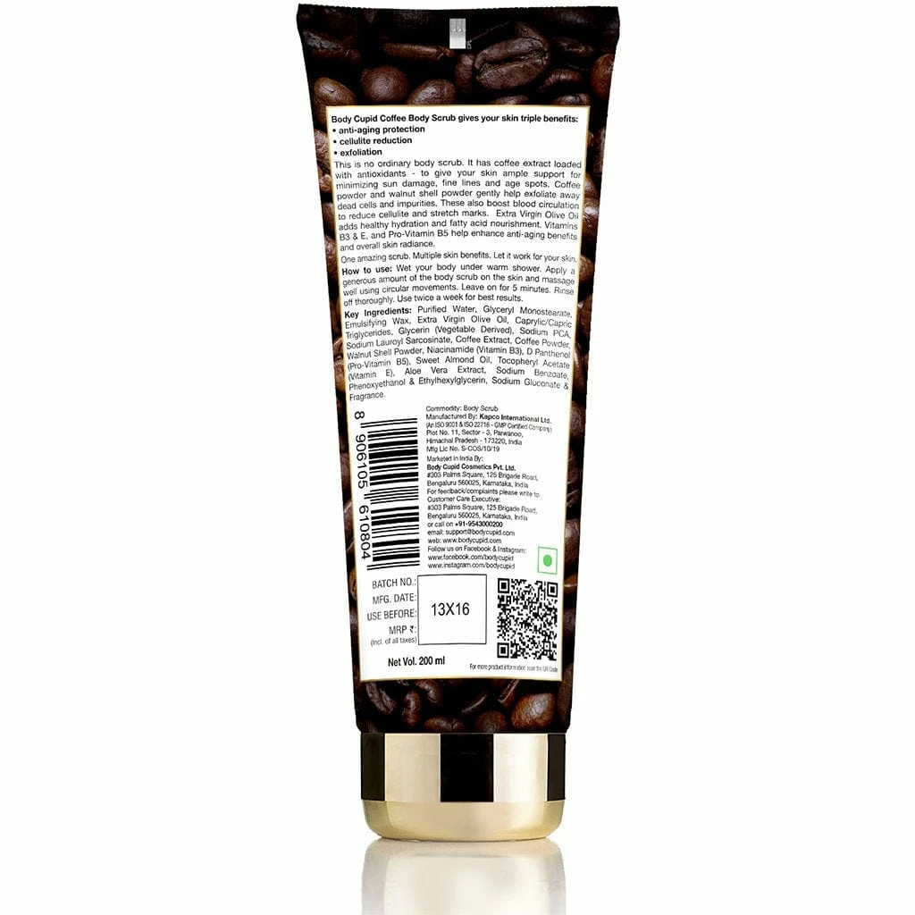 Coffee Body Scrub By Body Cupid - 200 Ml Bath & Body