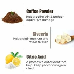 WOW Skin Science Coffee Bathing Bar - With Pure Coffee Powder - Pack Of 3