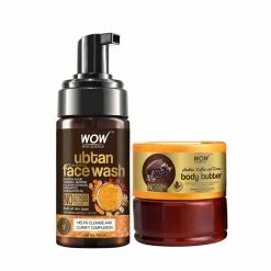 WOW Skin Science Ubtan Foaming Face Wash + Arabica Coffee And Cocoa Body Butter Ubtan Range