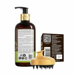 WOW Skin Science Combos Apple Cider Vinegar Shampoo + Stimulating Scalp Massager Brush
