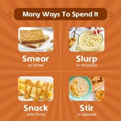 WOW Skin Science Creamy Sattu Peanut Butter - 500 Gm