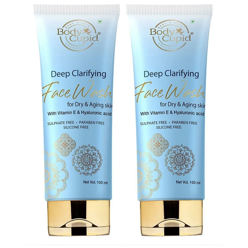 Skin Deep Clarifying Face Wash - Powered With Hyaluronic Acid & Vitamin E By Body Cupid