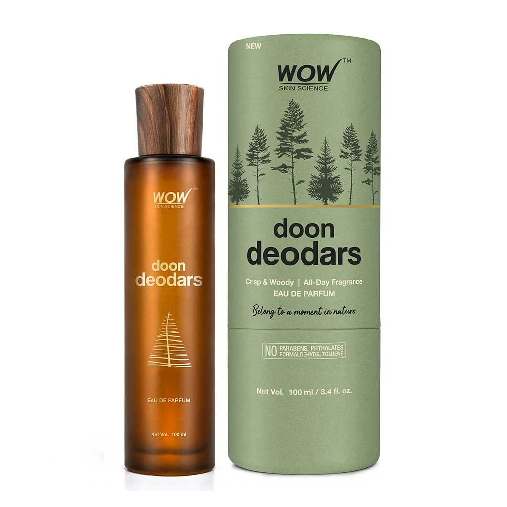 WOW Skin Science New Launch Eau De Parfum Doon Deodars - Crisp And Woody All Day Fragrance - Long Lasting & Unisex Perfume
