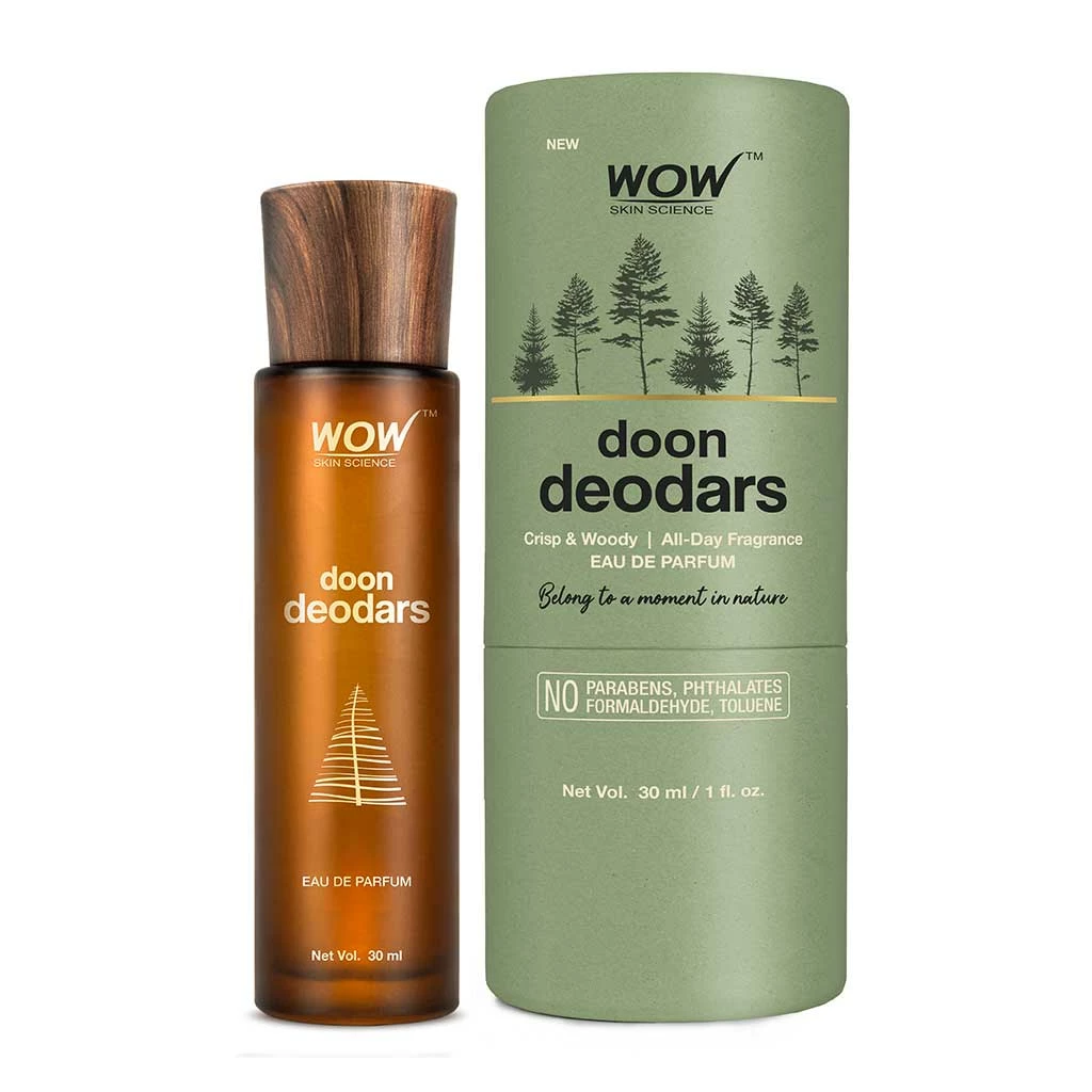 WOW Skin Science New Launch Eau De Parfum Doon Deodars - Crisp And Woody All Day Fragrance - Long Lasting & Unisex Perfume