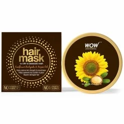 WOW Skin Science Sunflower Biolipids & Argan Oil Hair Mask For Dry & Damaged Hair
