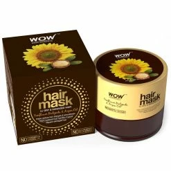 WOW Skin Science Sunflower Biolipids & Argan Oil Hair Mask For Dry & Damaged Hair - 100 Ml