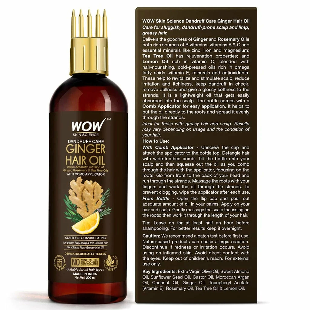WOW Skin Science Ginger Hair Oil