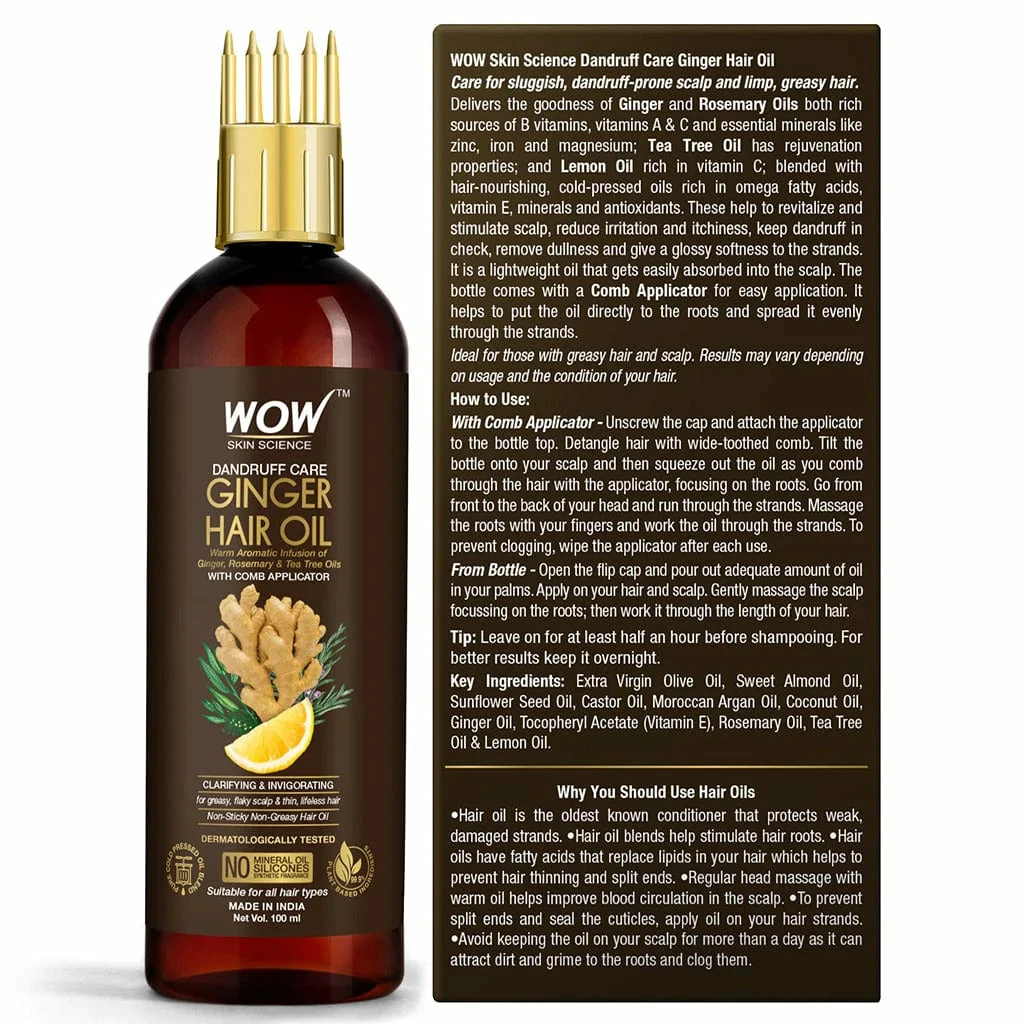 WOW Skin Science Ginger Hair Oil