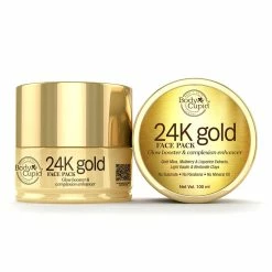24K Gold Face Pack - With Gold Mica Powder And Mulberry & Liquorice Extract - Glow Booster & Complexion Enhancer By Body Cupid - 100 Ml
