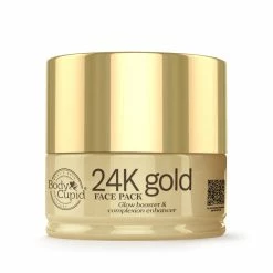 24K Gold Face Pack - With Gold Mica Powder And Mulberry & Liquorice Extract - Glow Booster & Complexion Enhancer By Body Cupid - 100 Ml
