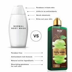 WOW Skin Science Bath & Body Green Apple Foaming Body Wash