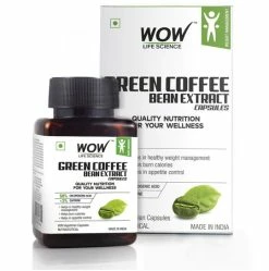 WOW Life Science Nutrition Green Coffee Bean Extract Capsules - 60 Count