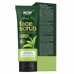 WOW Skin Science Green Tea Face Scrub - With Green Tea Extract & Green Kaolin Clay