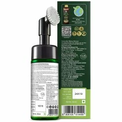 WOW Skin Science Make Up Remover Green Tea Makeup Remover With Built-In Face Brush (MICELLAR) - No Parabens, Sulphate, Silicones, Mineral Oil, Color - 150mL