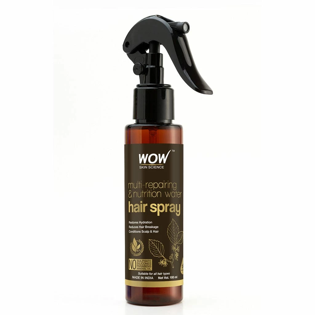WOW Skin Science Multi Repairing & Nutrition Water Hair Spray - Restores Hydration, Reduces Hair Breakage, Conditions Scalp & Hair - 100 Ml