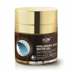 WOW Skin Science Hyaluronic Acid Water Gel For Hydration, Toning - With Hyaluronic Acid & Vitamins B5 & E - For All Skin Types - No Parabens, Silicones, Color, Mineral Oil & Synthetic Fragrance - 50 Ml