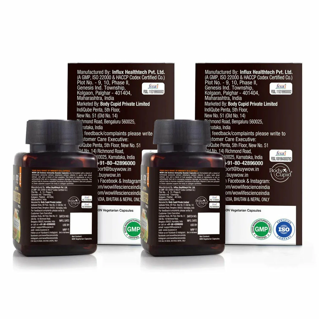 WOW Life Science Nutrition Immunity Booster Capsules - Support Healthy Immune System
