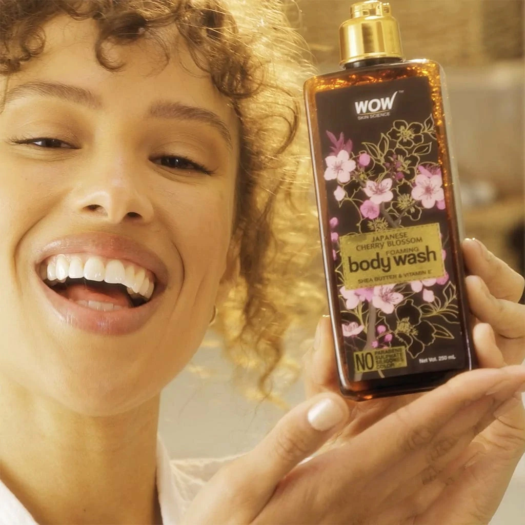 WOW Skin Science Japanese Cherry Blossom Foaming Body Wash