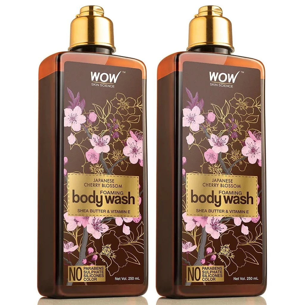 WOW Skin Science Japanese Cherry Blossom Foaming Body Wash