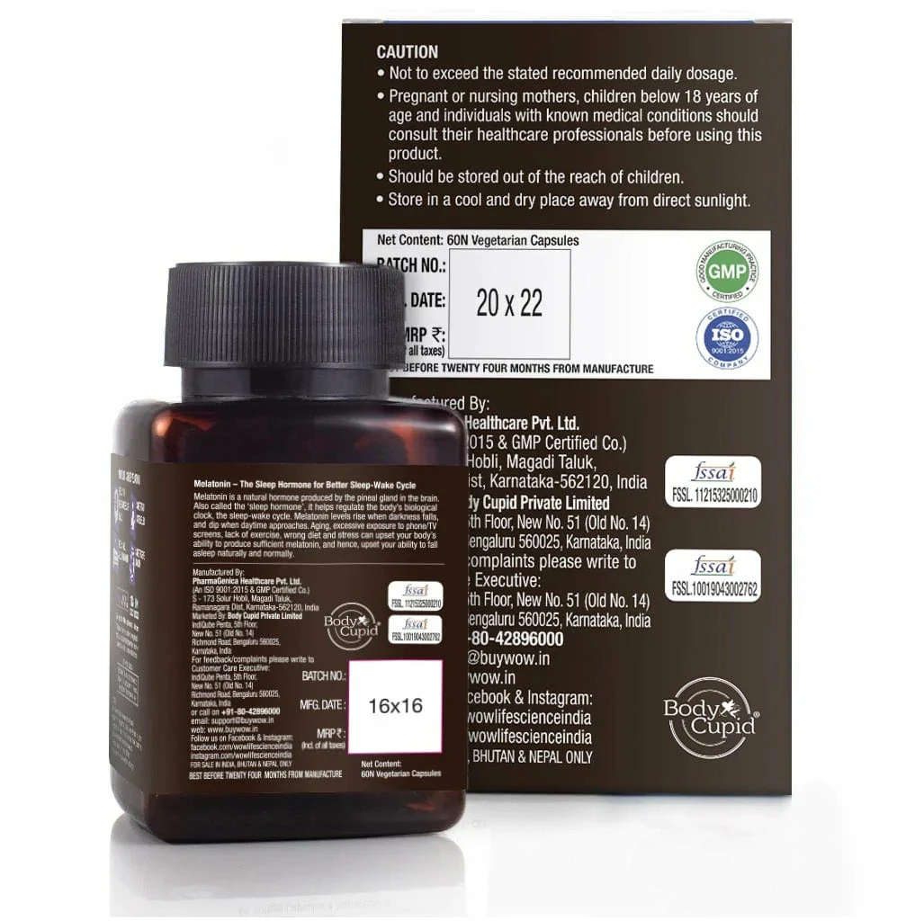 WOW Life Science Melatonin Capsules