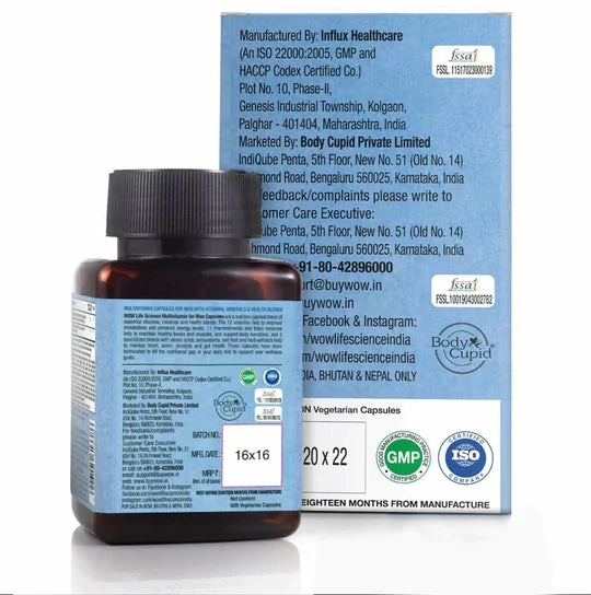 WOW Life Science Multivitamin Capsules For Men Nutrition