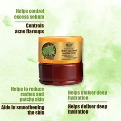 WOW Skin Science Anti-Acne Neem & Tea Tree Clay Face Mask - 200 Ml