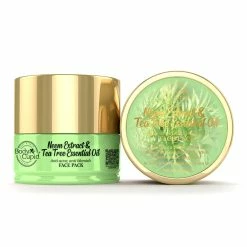 Neem & Tea Tree Face Pack With Mulberry & Liquorice Extracts - Anti-Acne & Anti Blemish By Body Cupid - 100 Ml