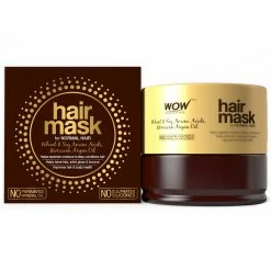WOW Skin Science Wheat & Soy Amino Acids, Moroccan Argan Oil Hair Mask For Normal Hair - 100 Ml