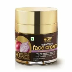 WOW Skin Science Red Onion Face Cream - Oil Free, Quick Absorbing - For All Skin Types - No Parabens, Silicones, Color, Mineral Oil & Synthetic Fragrance - 50 Ml