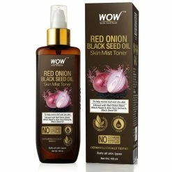 WOW Skin Science Red Onion Skin Mist Toner With Red Onion Seed, Witch Hazel & Aloe Vera Extracts, Black Seed Oil - For All Skin Types