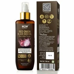 WOW Skin Science Red Onion Skin Mist Toner With Red Onion Seed, Witch Hazel & Aloe Vera Extracts, Black Seed Oil - For All Skin Types