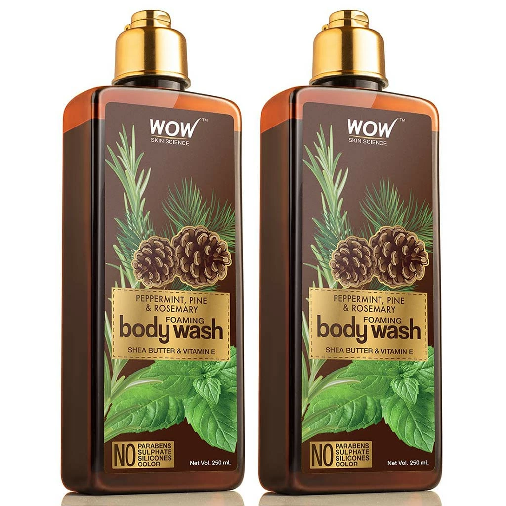 WOW Skin Science Peppermint, Pine & Rosemary Foaming Body Wash