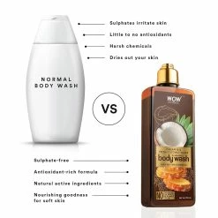 WOW Skin Science Pineapple & Fresh Coconut Water Foaming Body Wash Bath & Body