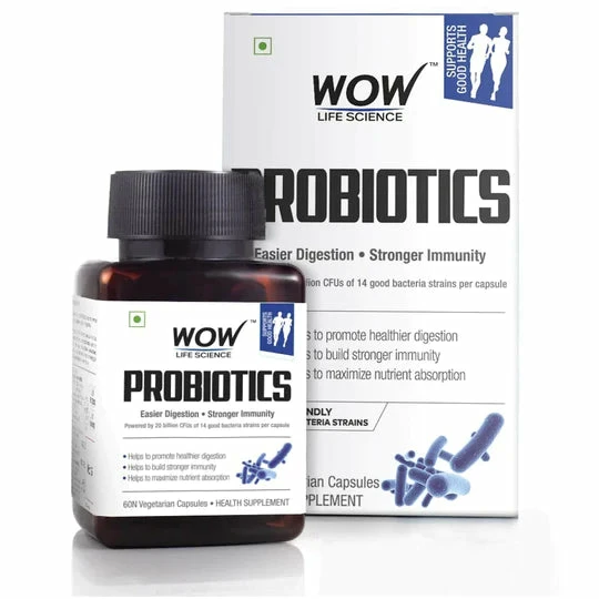 WOW Life Science Nutrition Probiotics Capsules For Easier Digestion & Stronger Immunity