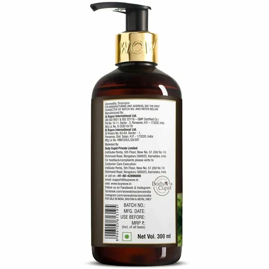 WOW Skin Science Hair Amazon Rainforest White Clay Shampoo With Rainforest Pataua Oil - 300 Ml