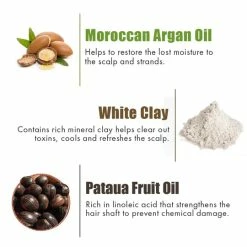 WOW Skin Science Hair Amazon Rainforest White Clay Shampoo With Rainforest Pataua Oil - 300 Ml