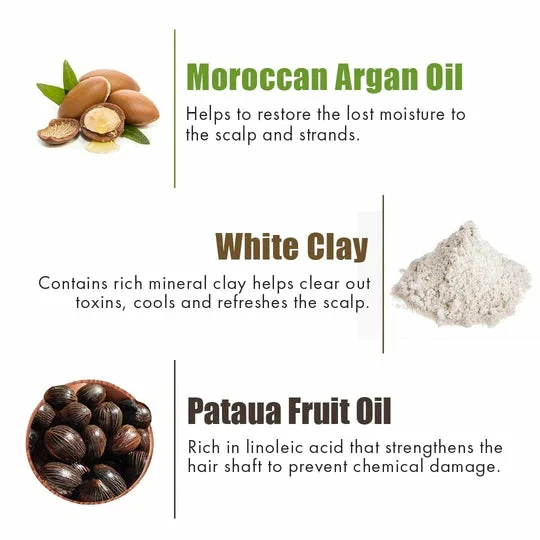 WOW Skin Science Hair Amazon Rainforest White Clay Shampoo With Rainforest Pataua Oil - 300 Ml