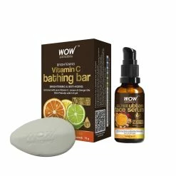 WOW Skin Science Ubtan Range Ubtan Face Serum + Vitamin C Bathing Bar