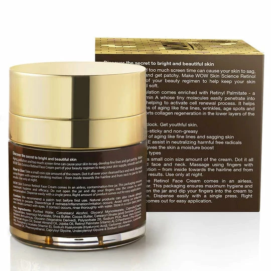 WOW Skin Science Retinol Face Cream